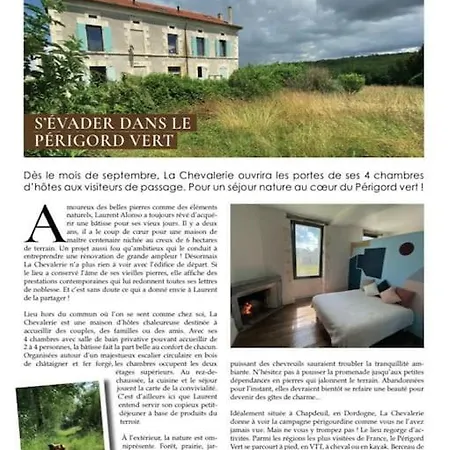 Domainelachevalerie Holiday home Chapdeuil